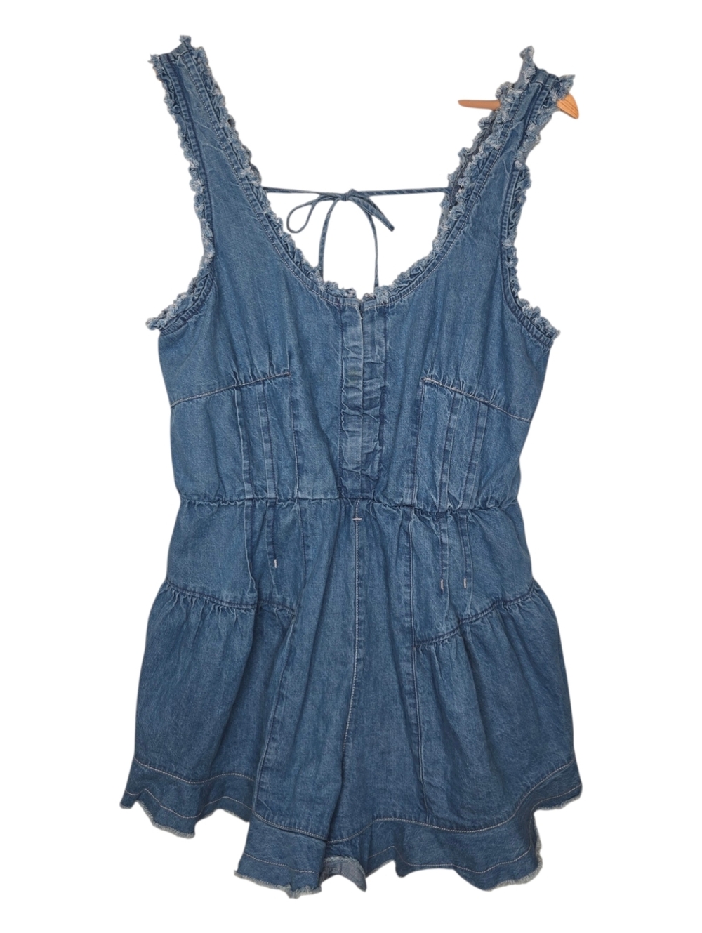 We The Free Denim Nikita Romper - Picture 2 of 10